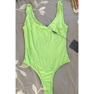 LIME GREEN BODYSUIT
